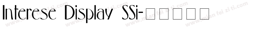 Interese Display SSi字体转换